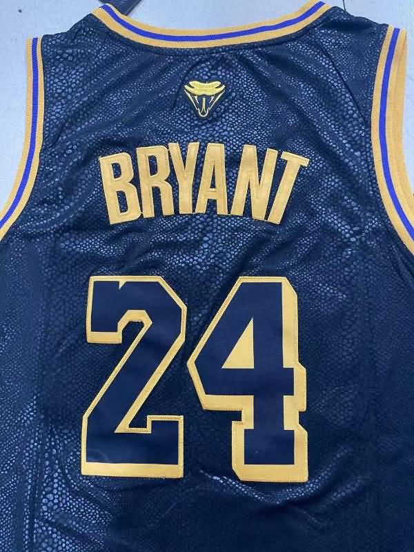 Los Angeles Lakers BRYANT #8 #24 Black Basketball Jersey 03 (Stitched)