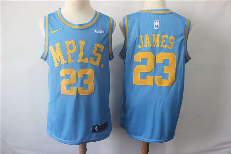 Los Angeles Lakers JAMES #23 Blue Basketball Jersey 2 (Stitched)