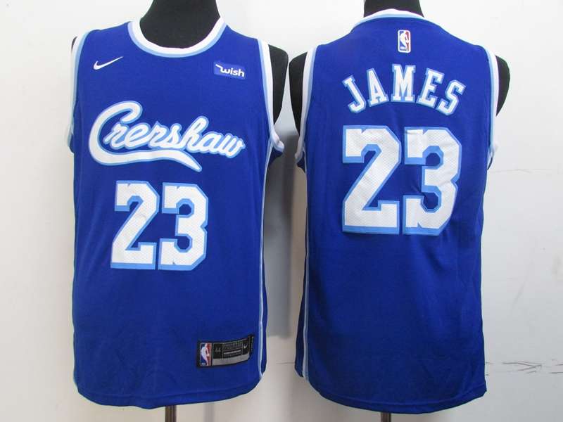 Los Angeles Lakers JAMES #23 Blue Basketball Jersey 3 (Stitched)