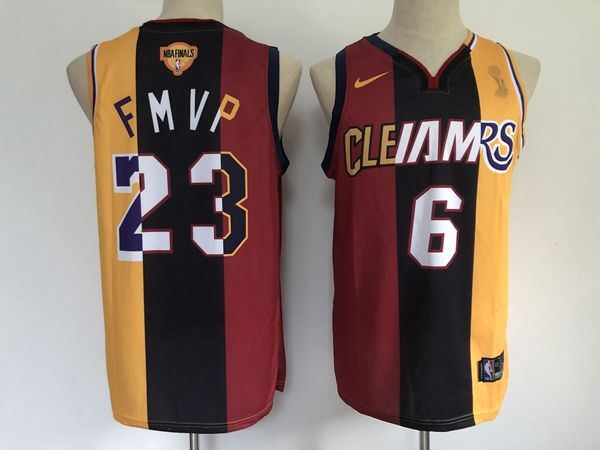 Los Angeles Lakers FMVP #6#23 Finals MVP Basketball Jersey (Stitched)