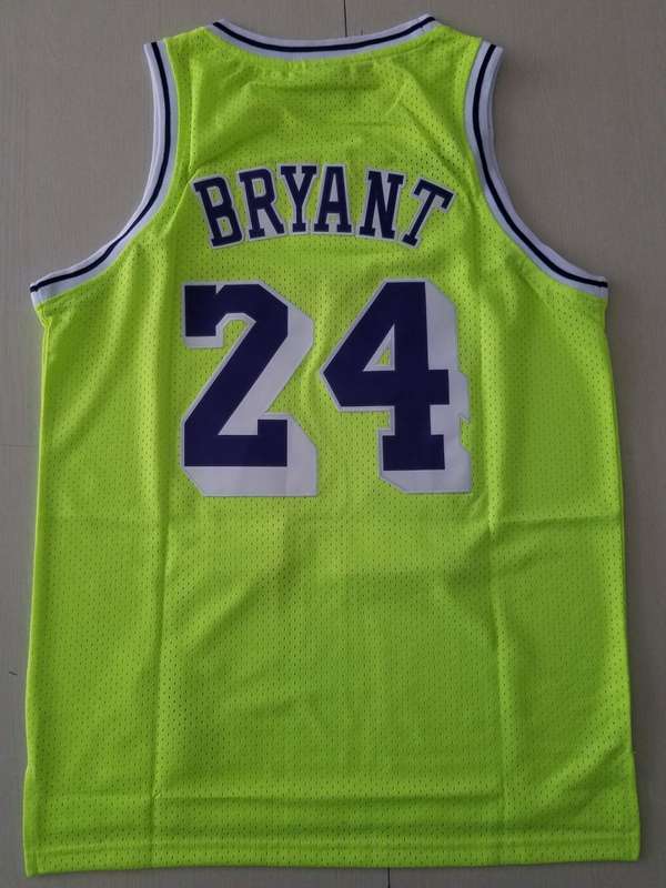 Los Angeles Lakers BRYANT #24 Green Basketball Jersey (Stitched)