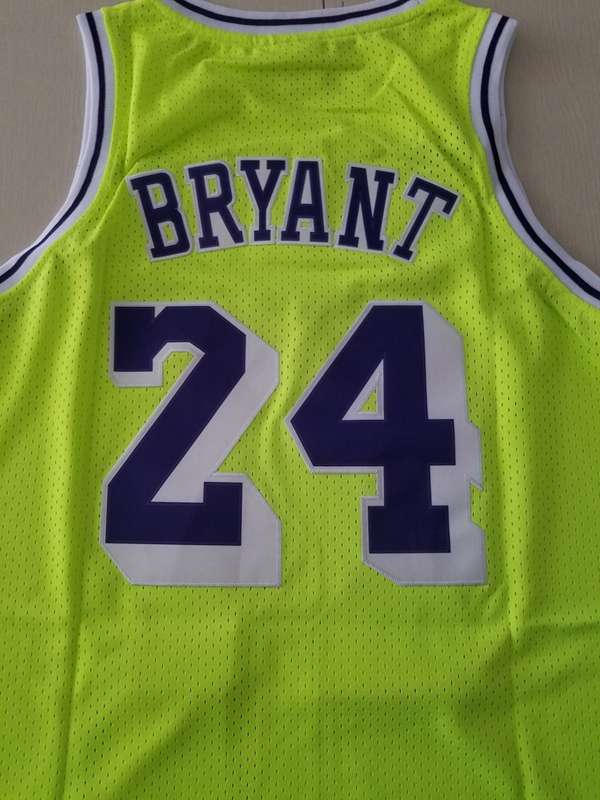 Los Angeles Lakers BRYANT #24 Green Basketball Jersey (Stitched)