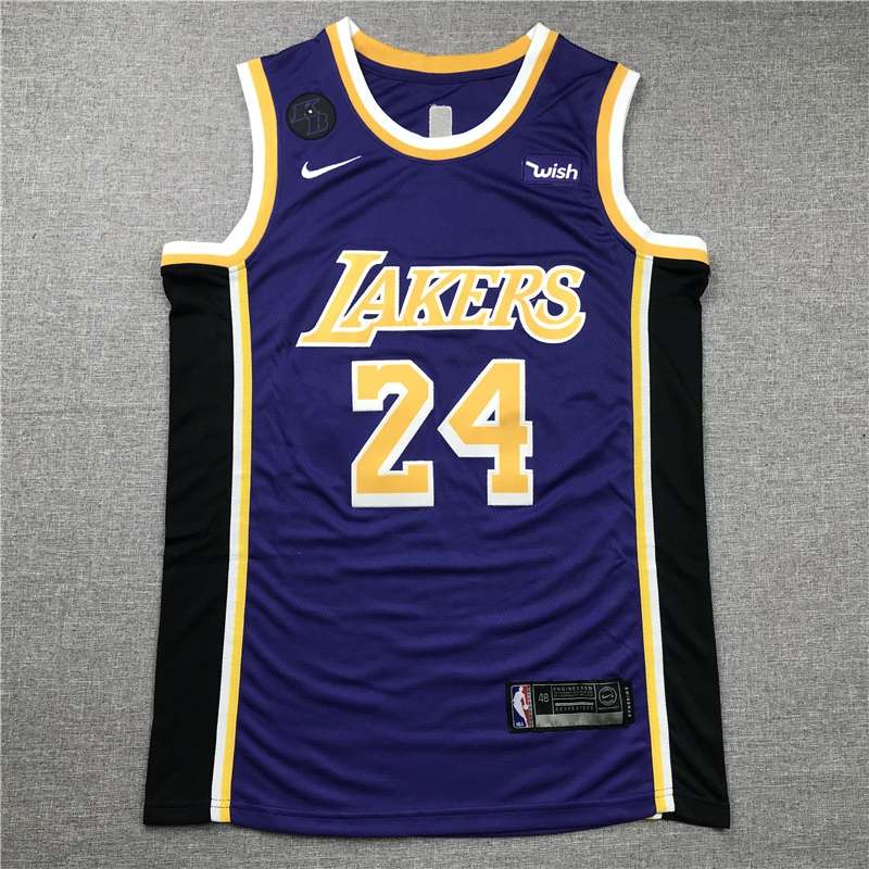 Los Angeles Lakers BRYANT #24 Purple Basketball Jersey (Stitched) 03