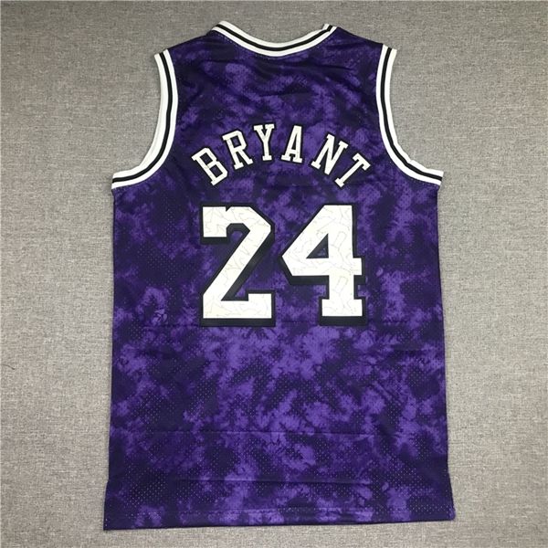 Los Angeles Lakers BRYANT #24 Purple Basketball Jersey (Stitched) 06