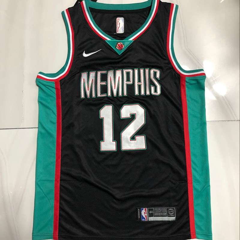 20/21 Memphis Grizzlies MORANT #12 Black Basketball Jersey (Closely Stitched)