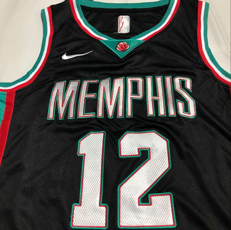 20/21 Memphis Grizzlies MORANT #12 Black Basketball Jersey (Closely Stitched)