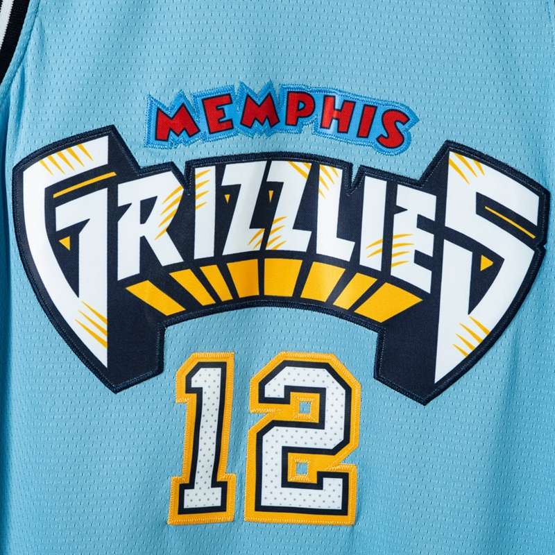 20/21 Memphis Grizzlies MORANT #12 Blue City Basketball Jersey (Stitched)