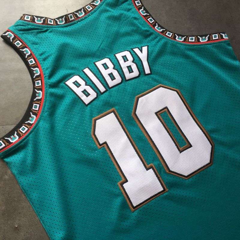 1998/99 Memphis Grizzlies BIBBY #10 Green Classics Basketball Jersey (Closely Stitched)