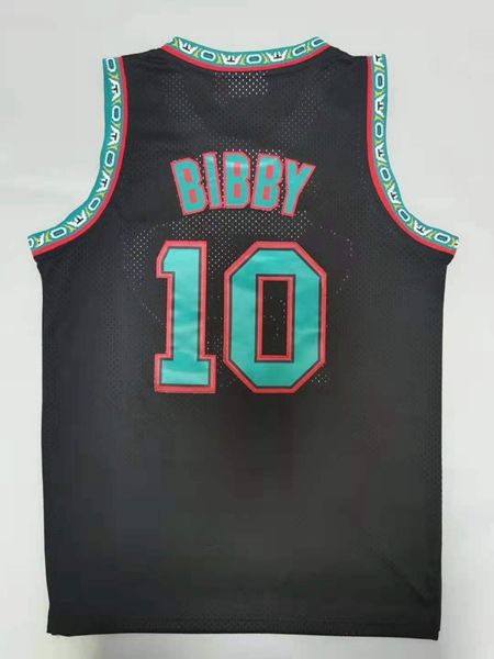 1998/99 Memphis Grizzlies BIBBY #10 Black Classics Basketball Jersey (Stitched)