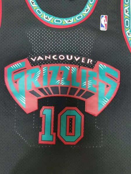 1998/99 Memphis Grizzlies BIBBY #10 Black Classics Basketball Jersey (Stitched)