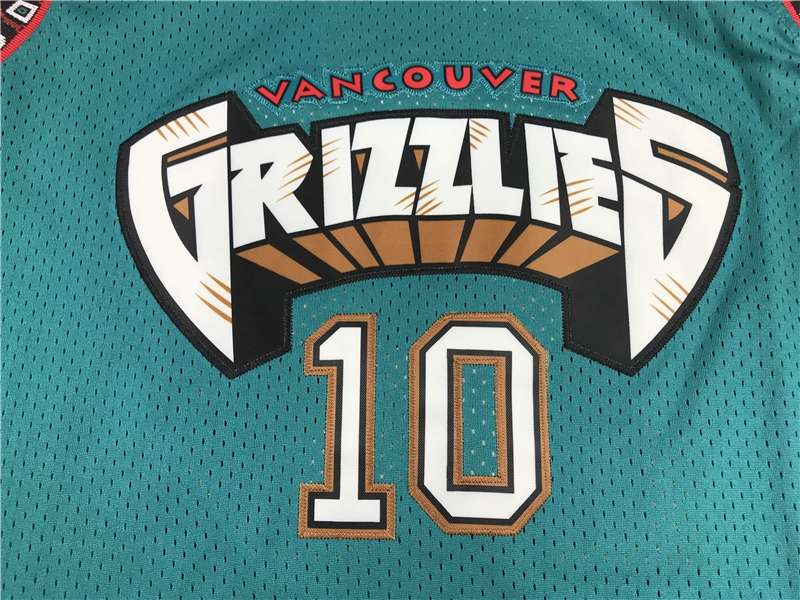 1998/99 Memphis Grizzlies BIBBY #10 Green Classics Basketball Jersey (Stitched)