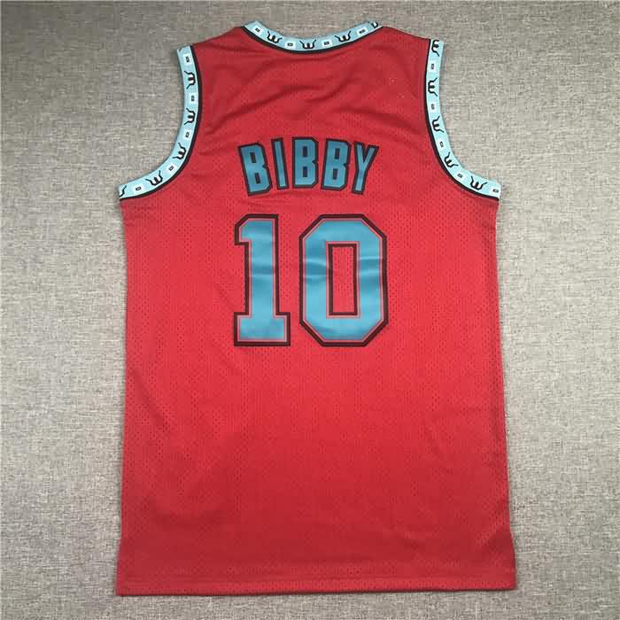 1998/99 Memphis Grizzlies BIBBY #10 Red Classics Basketball Jersey (Stitched)