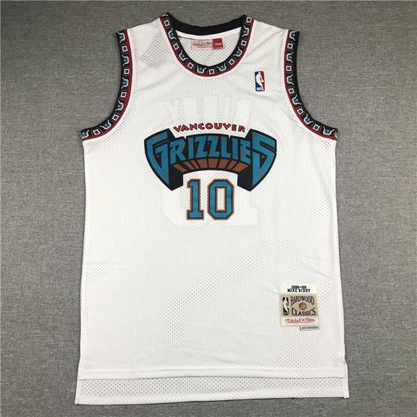 1998/99 Memphis Grizzlies BIBBY #10 White Classics Basketball Jersey (Stitched)