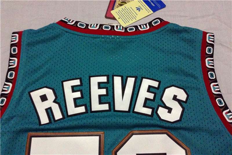 Memphis Grizzlies REEVES #50 Green Classics Basketball Jersey (Stitched)