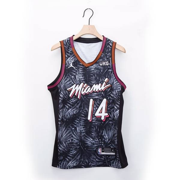 20/21 Miami Heat HERRO #14 Black AJ Basketball Jersey (Stitched)
