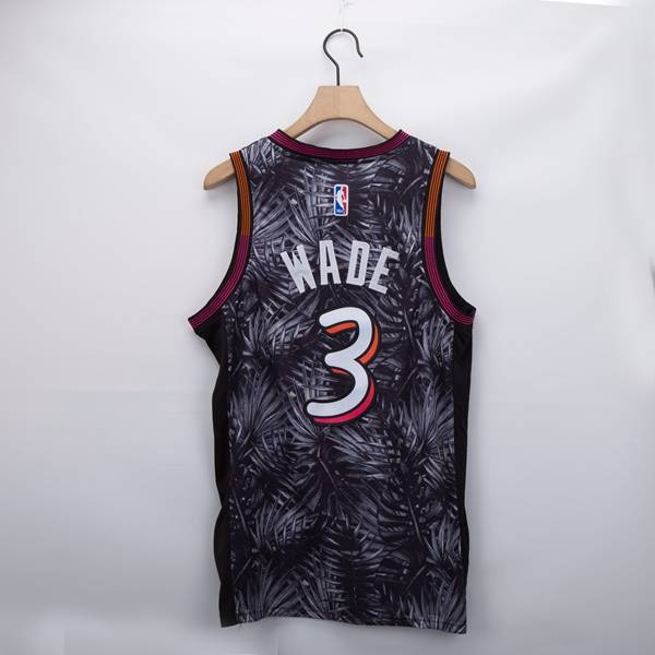 20/21 Miami Heat WADE #3 Black AJ Basketball Jersey (Stitched)