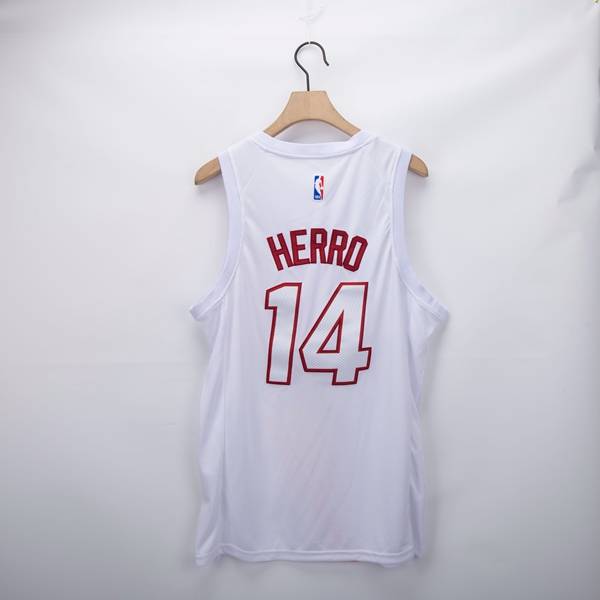 20/21 Miami Heat HERRO #14 White Basketball Jersey (Stitched)