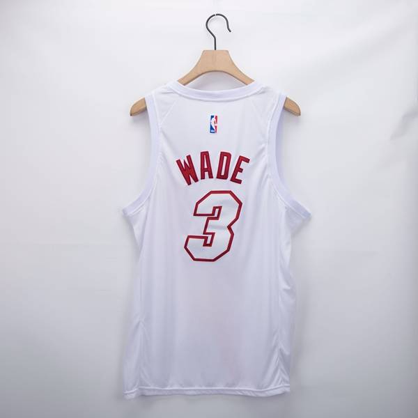 20/21 Miami Heat WADE #3 White Basketball Jersey 02 (Stitched)