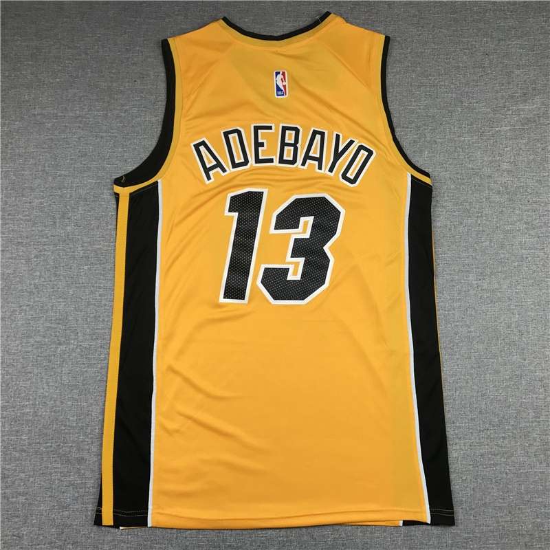 20/21 Miami Heat ADEBAYO #13 Yellow Basketball Jersey (Stitched)