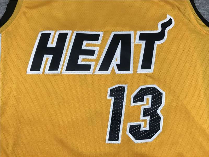 20/21 Miami Heat ADEBAYO #13 Yellow Basketball Jersey (Stitched)