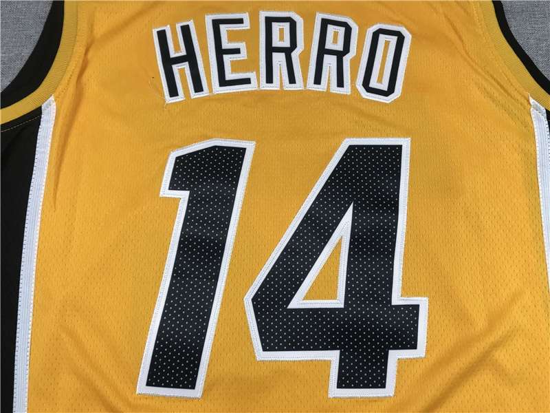 20/21 Miami Heat HERRO #14 Yellow Basketball Jersey (Stitched)