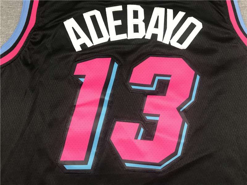 2020 Miami Heat ADEBAYO #13 Black City Basketball Jersey (Stitched)