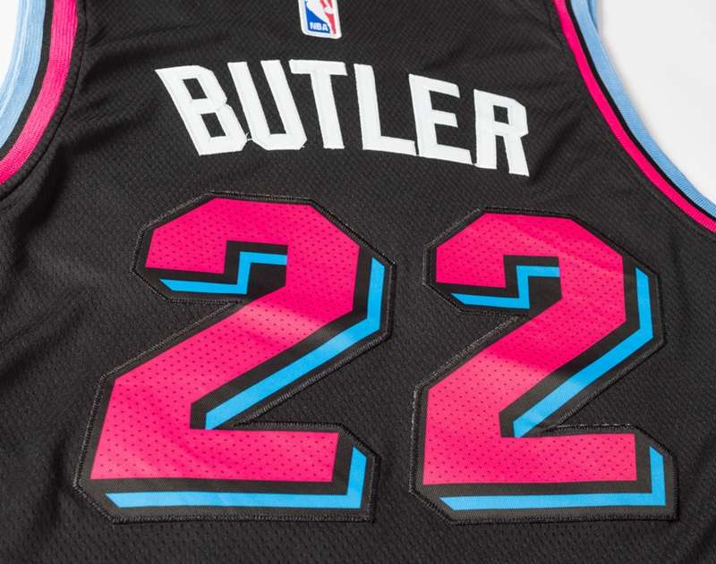 2020 Miami Heat BUTLER #22 Black City Basketball Jersey (Stitched)