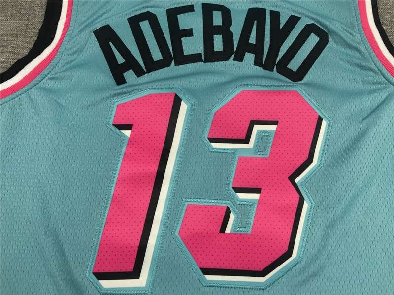 2020 Miami Heat ADEBAYO #13 Blue City Basketball Jersey (Stitched)