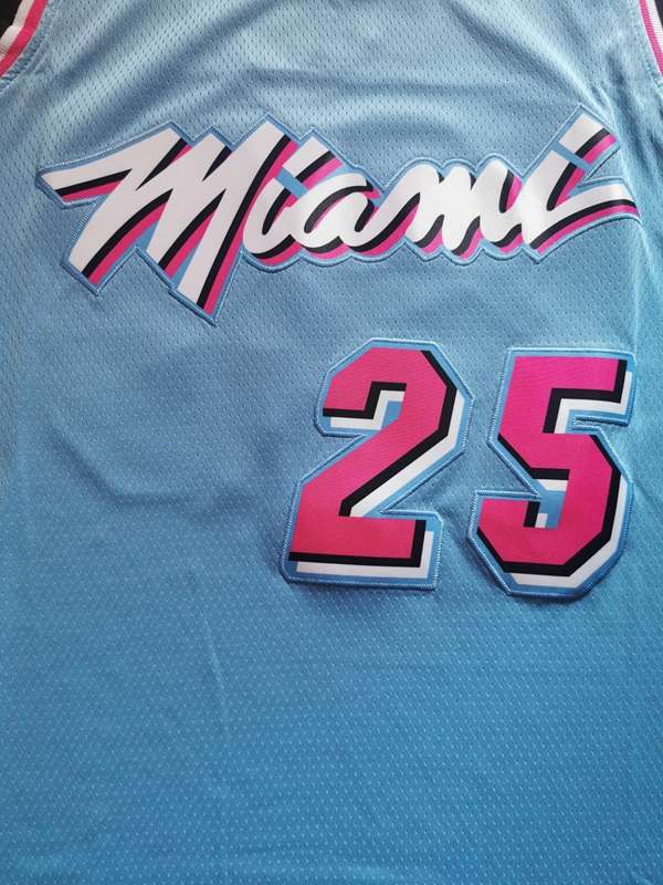 2020 Miami Heat NUNN #25 Blue City Basketball Jersey (Stitched)