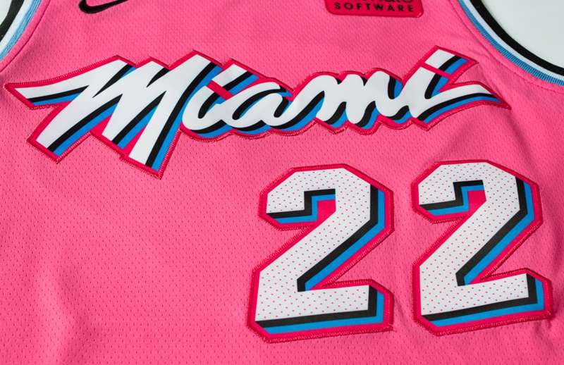 2020 Miami Heat BUTLER #22 Pink City Basketball Jersey (Stitched)