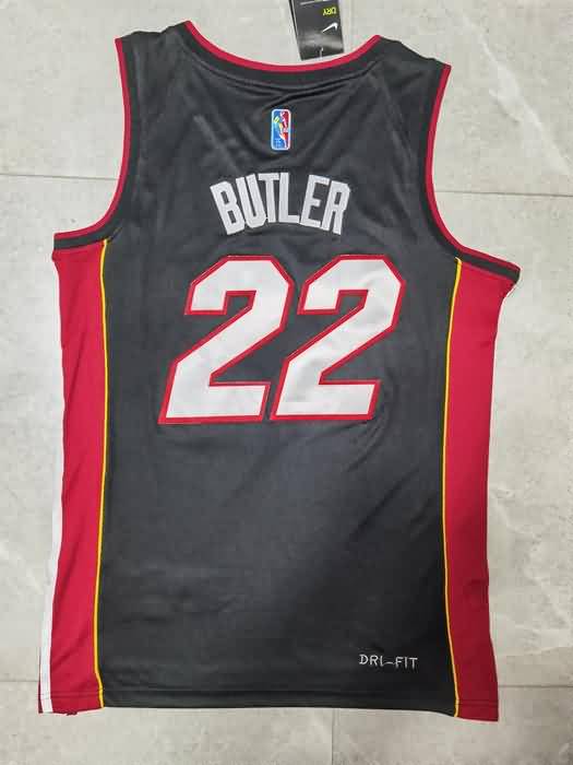 21/22 Miami Heat BUTLER #22 Black Basketball Jersey (Stitched)