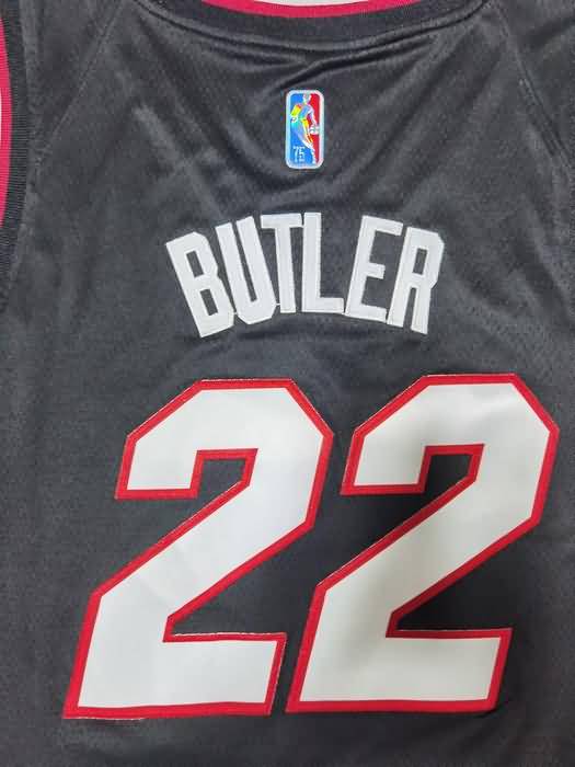 21/22 Miami Heat BUTLER #22 Black Basketball Jersey (Stitched)