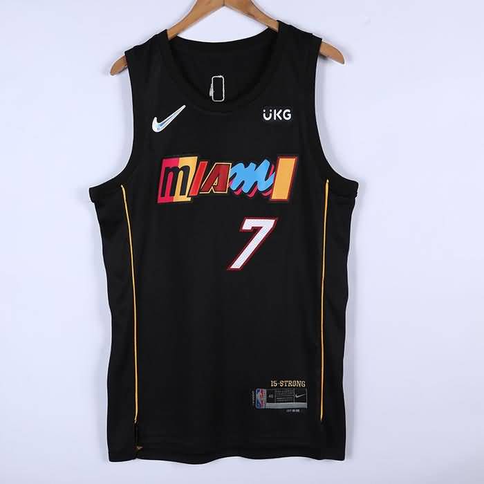 21/22 Miami Heat LOWRY #7 Black City Basketball Jersey (Stitched)