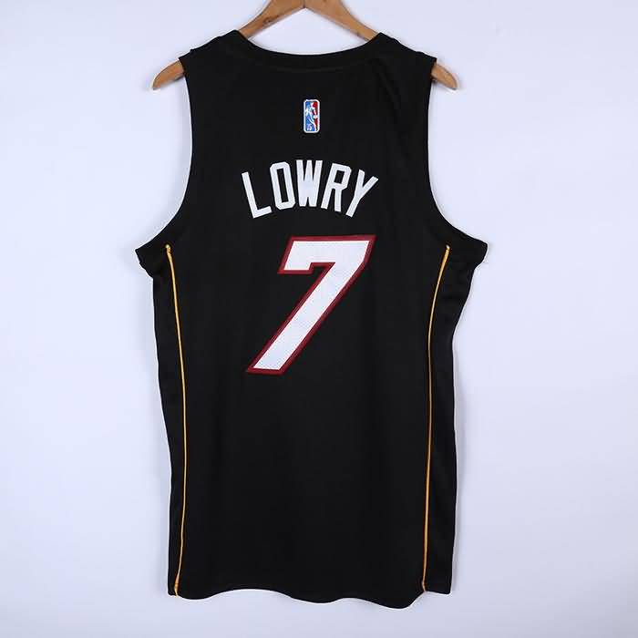 21/22 Miami Heat LOWRY #7 Black City Basketball Jersey (Stitched)