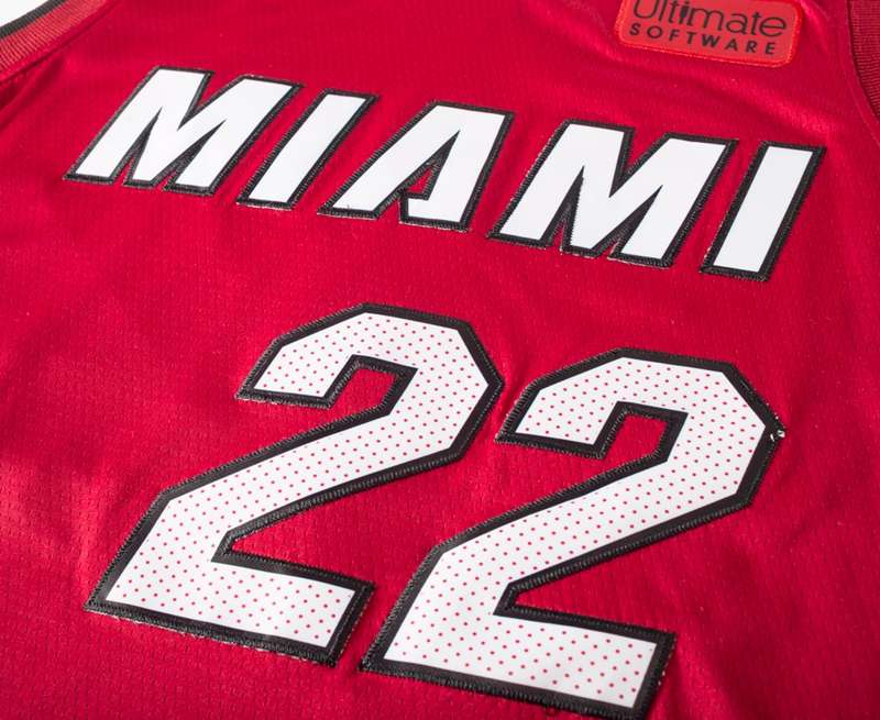 Miami Heat BUTLER #22 Red Basketball Jersey (Stitched)