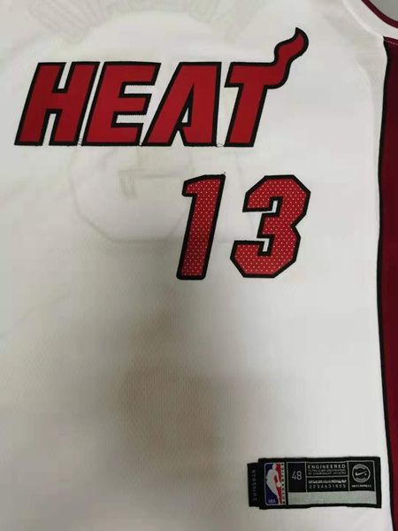 Miami Heat ADEBAYO #13 White Basketball Jersey (Stitched)