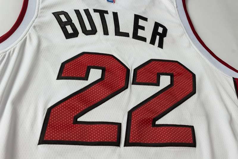 Miami Heat BUTLER #22 White Basketball Jersey (Stitched)