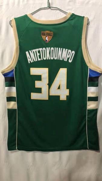 20/21 Milwaukee Bucks ANTETOKOUNMPO #34 Green Champion Basketball Jersey (Stitched)