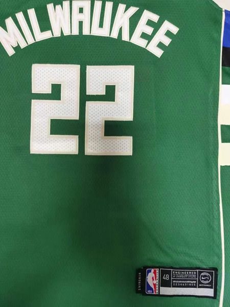 20/21 Milwaukee Bucks MIDDLETON #22 Green Basketball Jersey (Stitched)