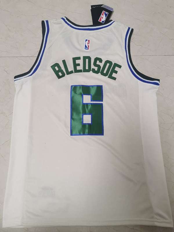 2020 Milwaukee Bucks BLEDSOE #6 White City Basketball Jersey (Stitched)