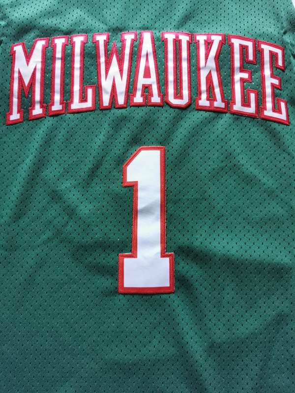 1971/72 Milwaukee Bucks ROBERTSON #1 Green Classics Basketball Jersey (Stitched)