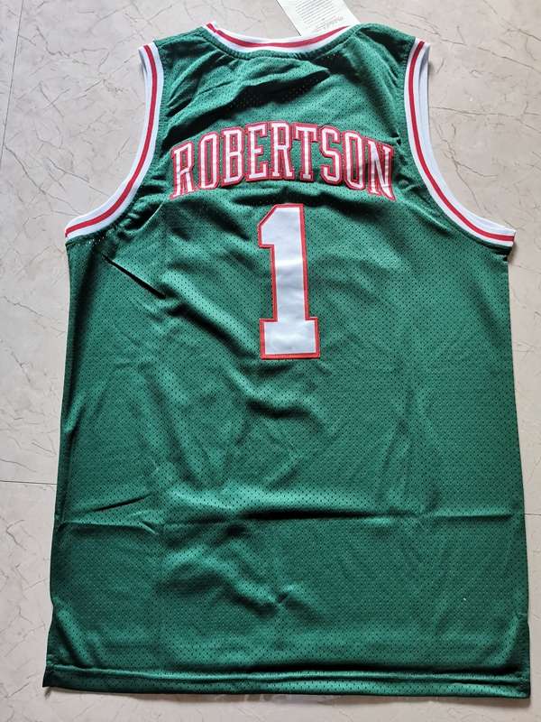 1971/72 Milwaukee Bucks ROBERTSON #1 Green Classics Basketball Jersey (Stitched)