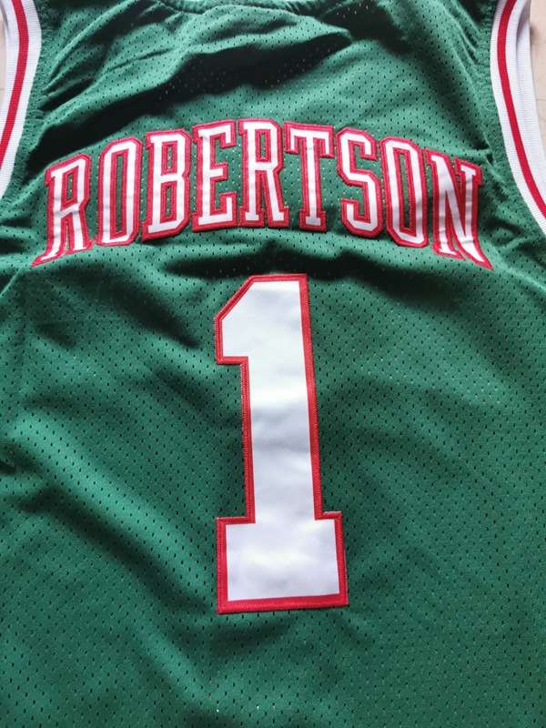 1971/72 Milwaukee Bucks ROBERTSON #1 Green Classics Basketball Jersey (Stitched)