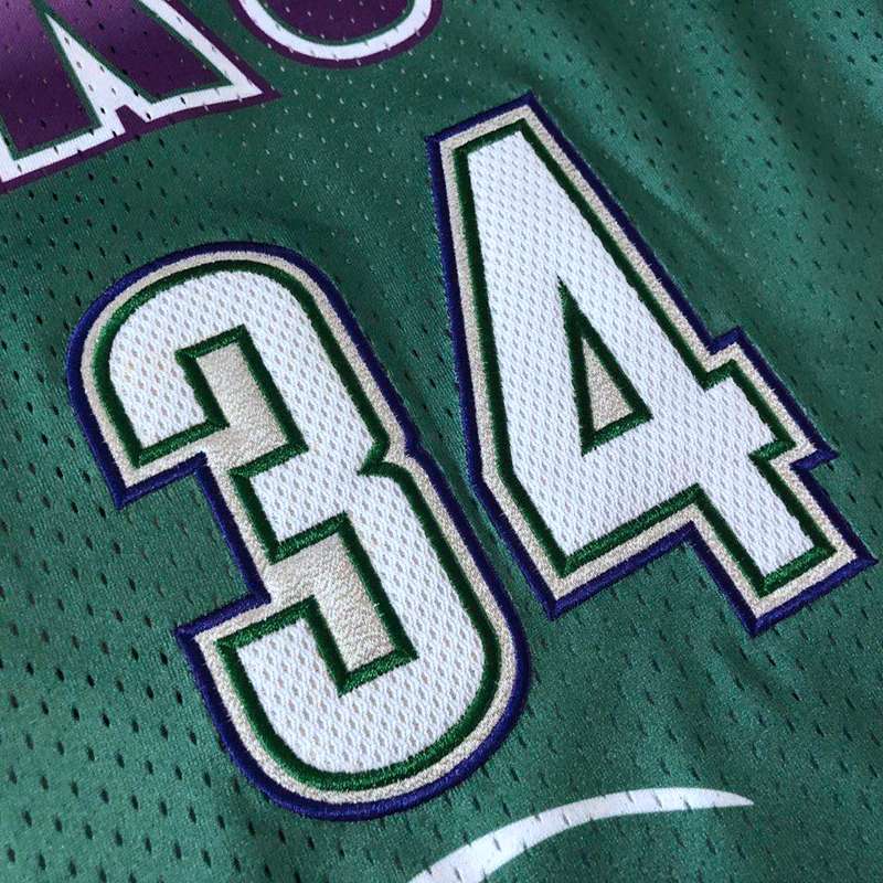 1996/97 Milwaukee Bucks ALLEN #34 Green Classics Basketball Jersey (Closely Stitched)