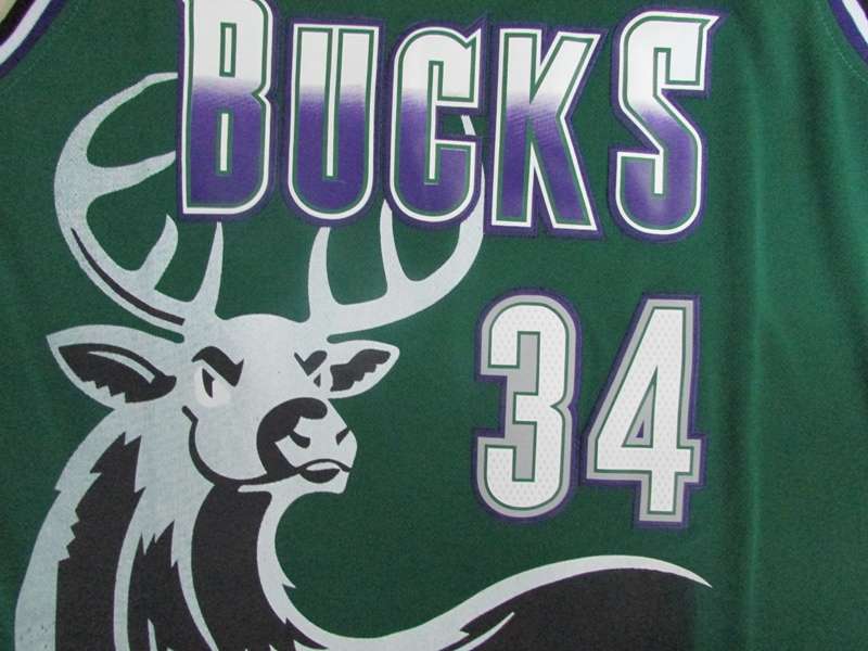 Milwaukee Bucks ALLEN #34 Green Classics Basketball Jersey (Stitched)