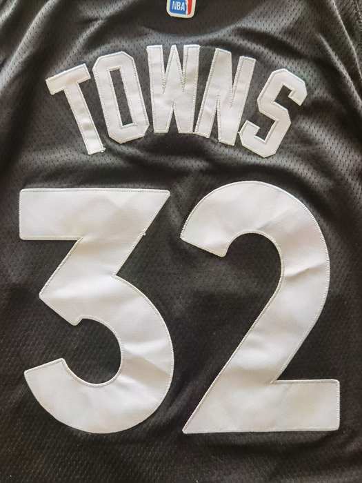 20/21 Minnesota Timberwolves TOWNS #32 Black City Basketball Jersey (Stitched)