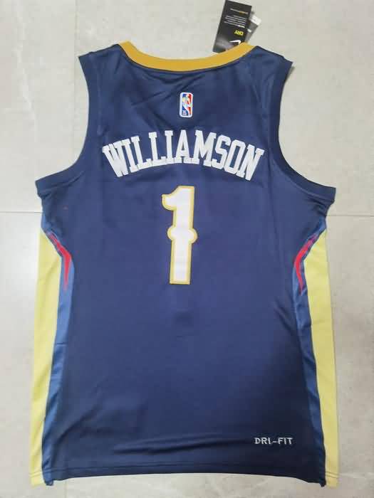 21/22 New Orleans Pelicans WILLIAMSON #1 Dark Blue Basketball Jersey (Stitched)