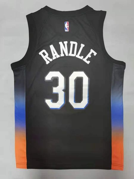 20/21 New York Knicks RANDLE #30 Black City Basketball Jersey (Stitched)