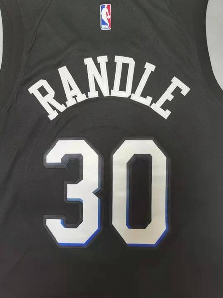 20/21 New York Knicks RANDLE #30 Black City Basketball Jersey (Stitched)