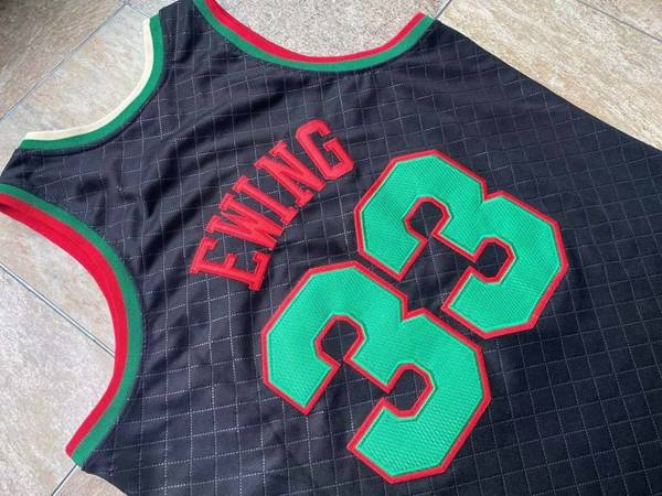 1991/92 New York Knicks EWING #33 Black Classics Basketball Jersey (Closely Stitched)